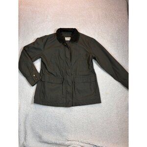 Universal Thread Womens Utility Jacket Size M Olive Green Cotton Blend